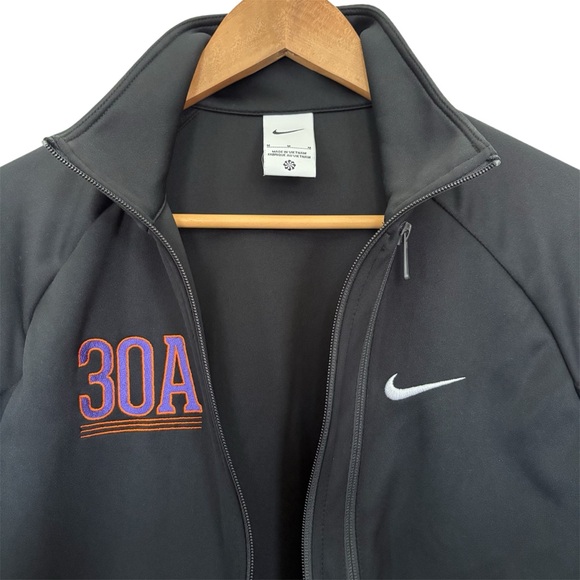 30A Nike Men's Full-Zip Chest Swoosh Jacket Medium Black Florida Embroidered - Picture 2 of 8